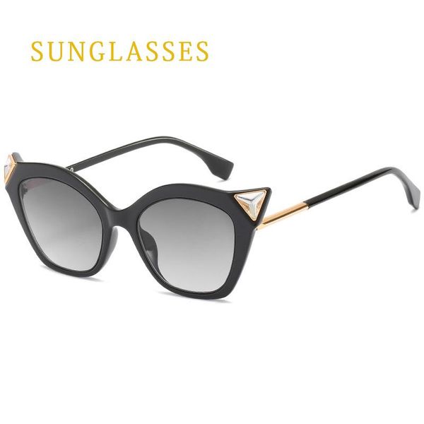 

sunglasses personalized cat-eye frame ladies casual party riding driving glasses oculos feminino, White;black