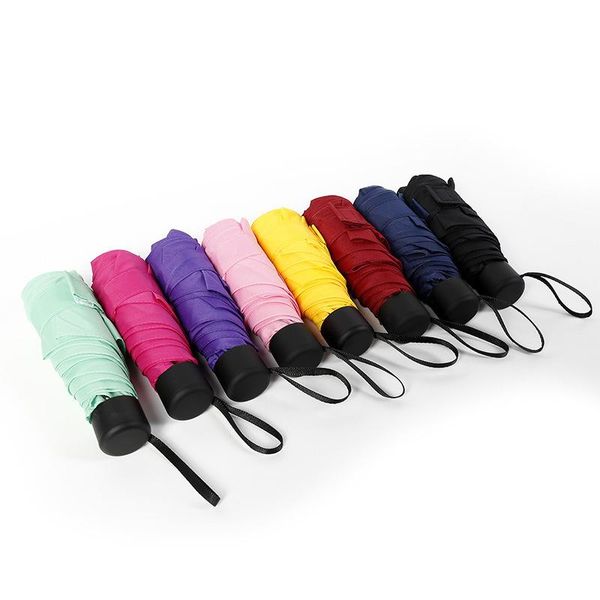 

umbrellas 180g small fashion folding umbrella rain women gift men mini pocket parasol girls anti-uv waterproof portable travel