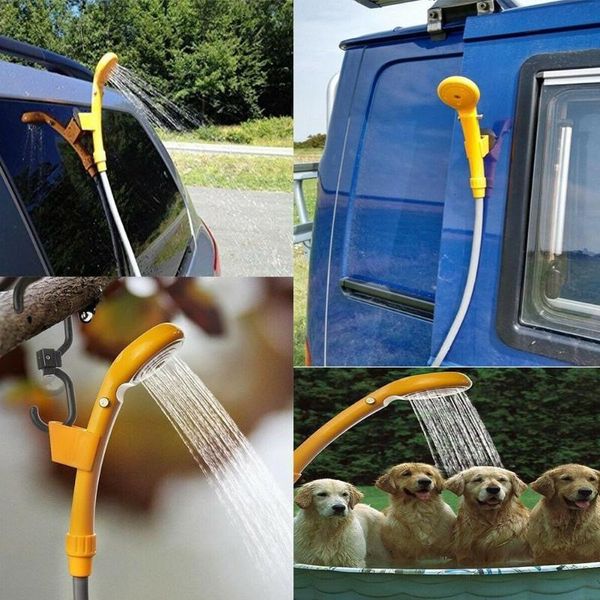 

12v portable showering kit for travel camping car set washer hiking adventures pet pump shower small clean dog outdoor elec e3d1 watering eq