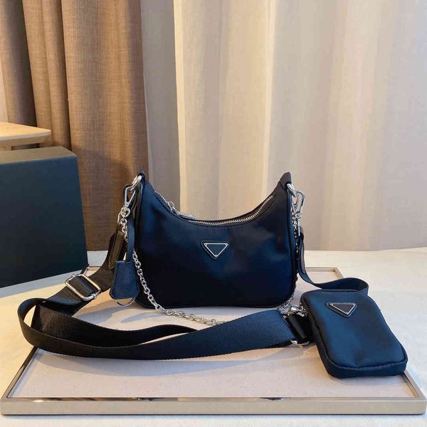 

womens fashion editions shoulder bag nylon material three in one handbag ladys classic retro street crossbody