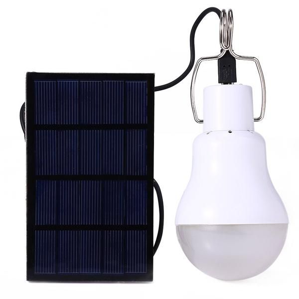 

solar lamps s-1200 15w 130lm portable led bulb light charged energy lamp (color: white)