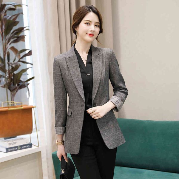 

suit suit fashion career design blazer women's black jacket solid a button for office lady wear s-5xl size, White;black
