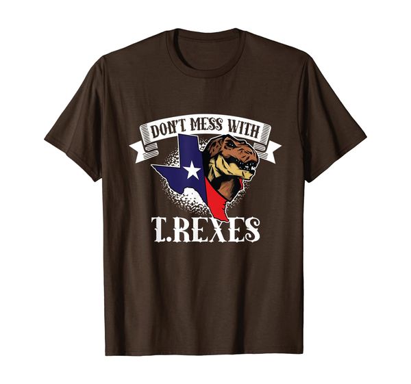 

don't mess with austin texas t-rex dinosaur austin tx t-shirt, White;black