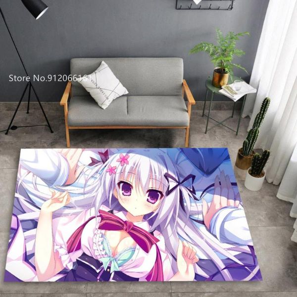 

carpets beautiful girls floor rug konachan doormats 3d print anime lovely kawaii lady mats home custom decor carpet