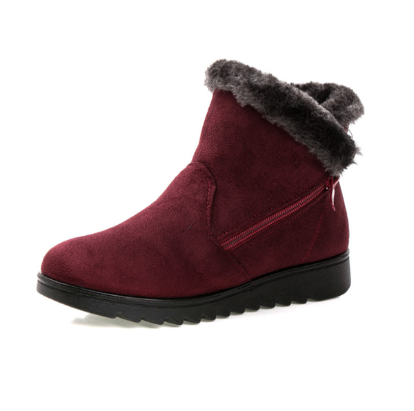 

boots gioio 2021 women winter outdoor keep warm waterproof women's snow zapatillas mujer botas, Black