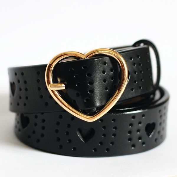 

belts genuine leather for women second layer cowskin woman belt vintage pin buckle strap jeans, Black;brown