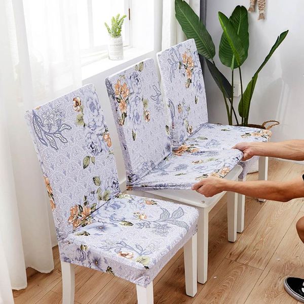 

chair covers papa&mima elastic dinner cover printed spandex restaurant seat case