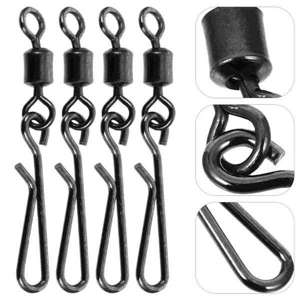 

fishing hooks 100pcs snap swivels corrosion resistance alloy swivel tackle