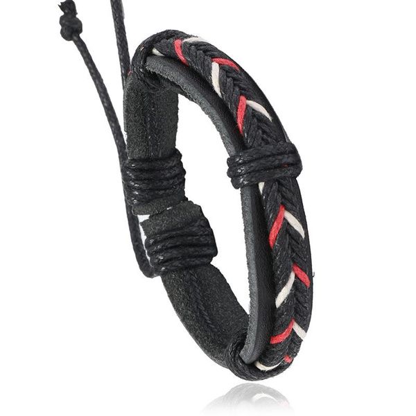 

tennis vintage braided rope leather bracelet adjustable ethnic style jewelry men and women bracelets bangles hand accessories gifts, Golden;silver