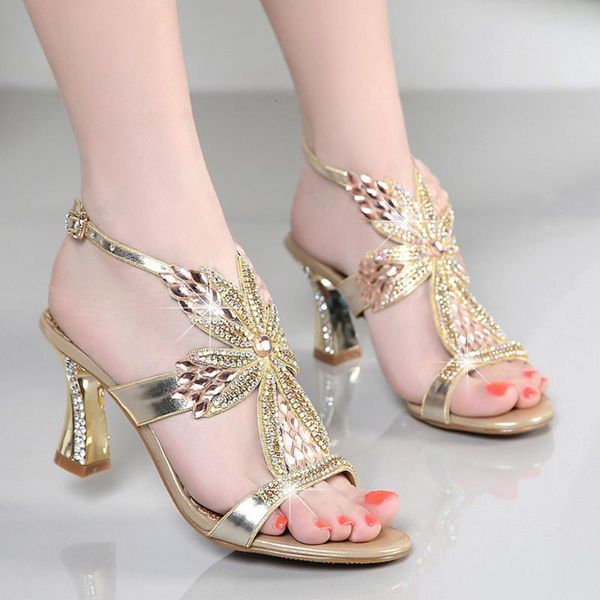 

sandals high heel sandals women's for summer shoes fashion rhinestones x2z9, Black
