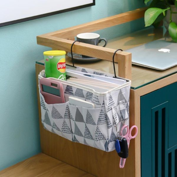 

storage bags bedside bag bed sofa side holder pockets hanging sundries organizer