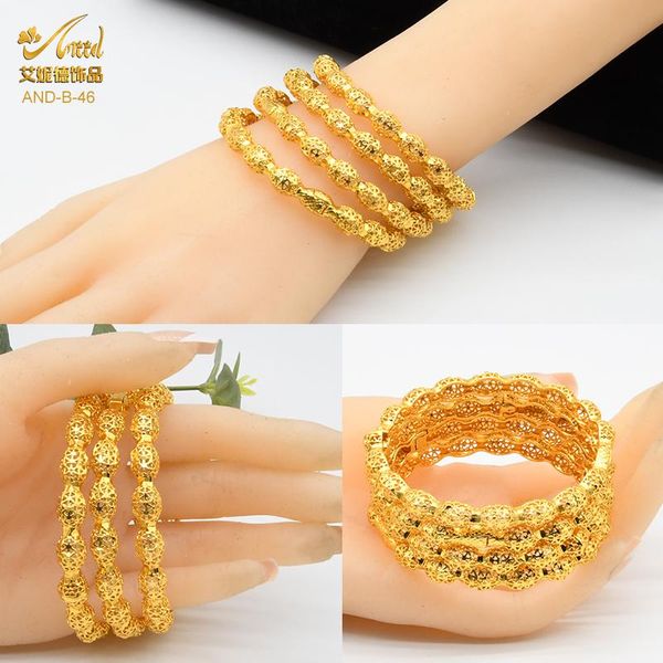 

bangle african dubai ethiopian bangles luxury wedding jewelry gold plated 24k bracelets for woman charm arabic party wife gifts, Black