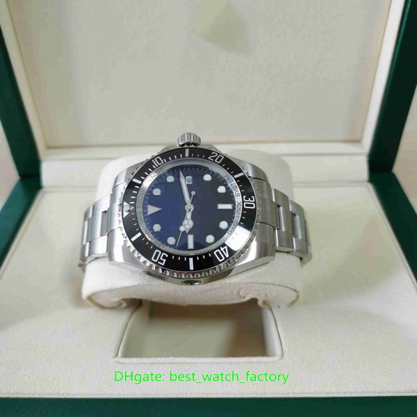 

u1 factory watches v5 version 44mm sea-dweller 116660 126660 d-blue ceramic asia 2813 movement mechanical automatic mens watch men's wr, Slivery;brown
