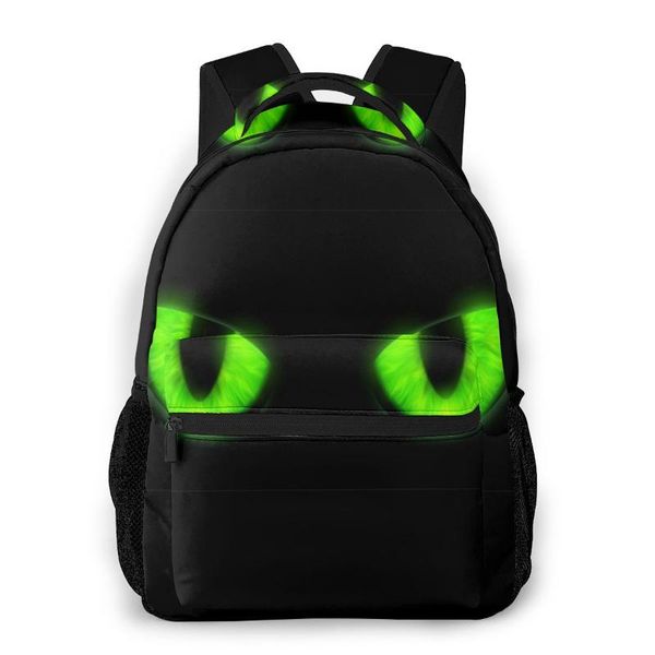 

backpack travel pack green cats eyes sports bag outdoor climbing