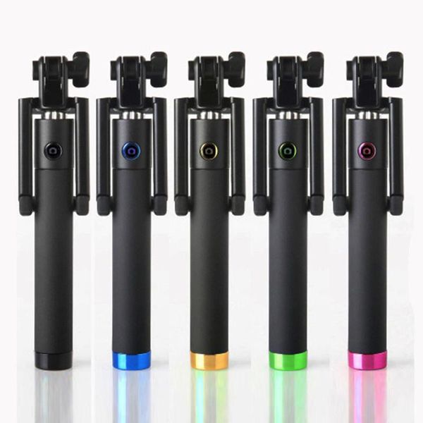 

smart home control portable selfie stick extendable monopod self-pole handheld wired for outdoor travel