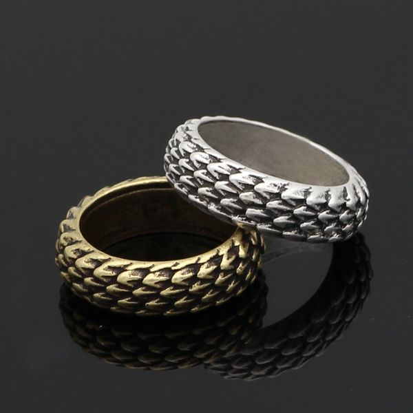 

new jewelry nordic myth viking dragon scale ring fashion men's and women's ring accessories, Silver