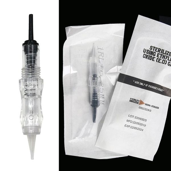 

tattoo needles 100pcs revolution needle stainless steel nozzle makeup cartridge for machine eyebrow 1r 2r