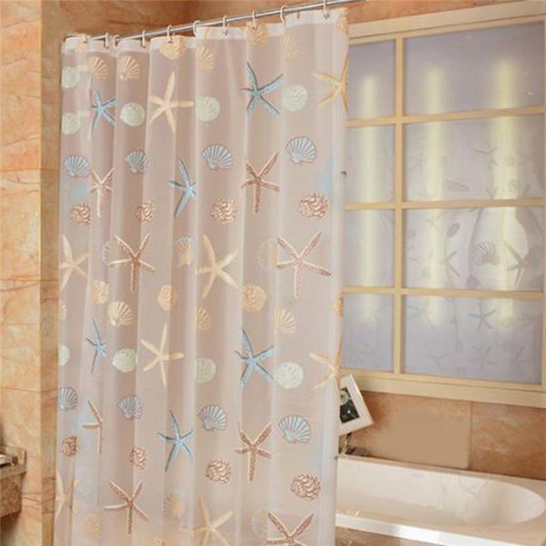 

shower curtains modern curtain starfish partition fresh seaside style waterproof mildew peva for bathroom room