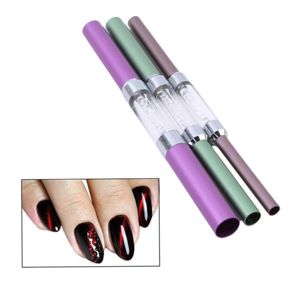 

nail art templates 3pcs/set artificial form builder tips c curve shaping curving sticks tube french rod gel manicure tools, White