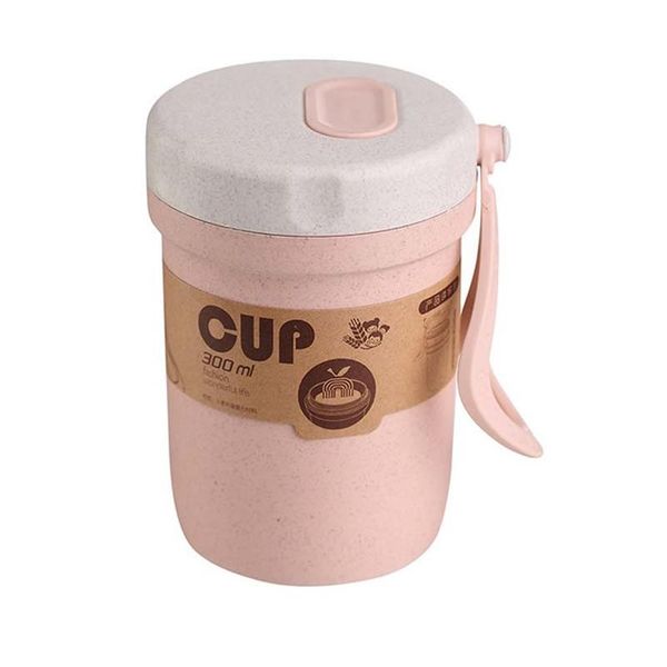 Canecas Logotipo Personalizado Palha de trigo Biodegradável Fibra de Bambu 300ml BPA Free Eco Amigável Garrafa de Água Caneca Para Crianças Adultos