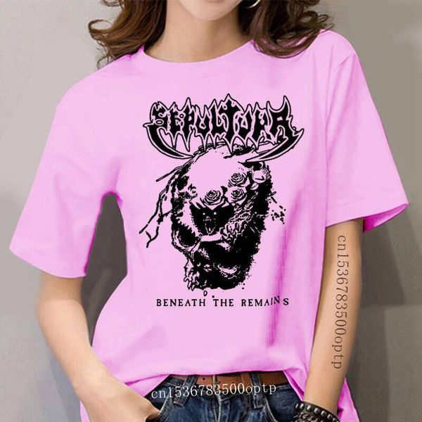 

women's t-shirt sepultura beneath the remains t shirt white metal band
