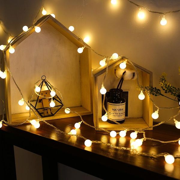 

strings christmas tree decor lights 3m 6m led ball fairy string wedding home outdoo garland decoration battery usb xmas light