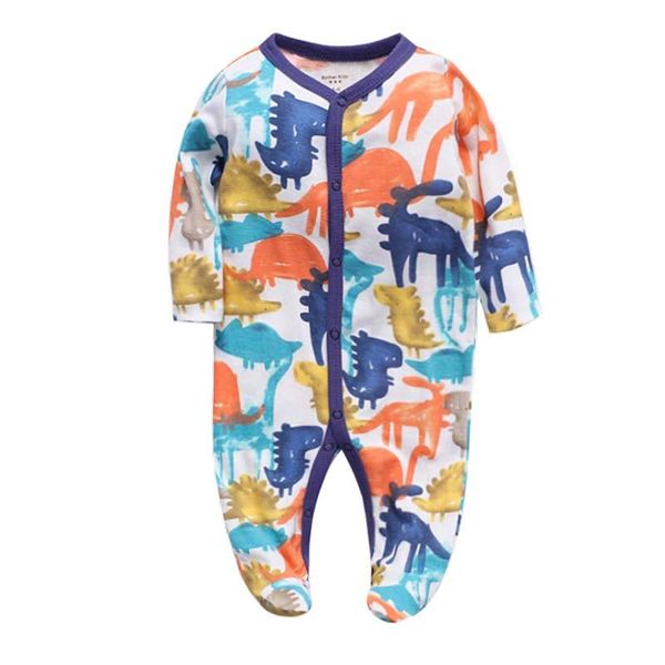 

jumpsuits baby rompers 100% cotton infant body short sleeve clothing jumpsuit cartoon printed boy girl clothes, Blue