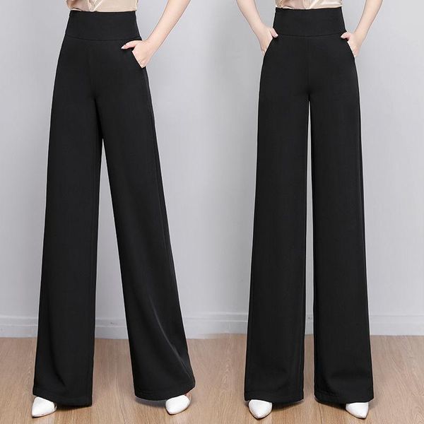 

women's pants & capris wide leg for women high waisted korean style fashion oversize sweatpants harajuku streetwear baggy trousers fema, Black;white