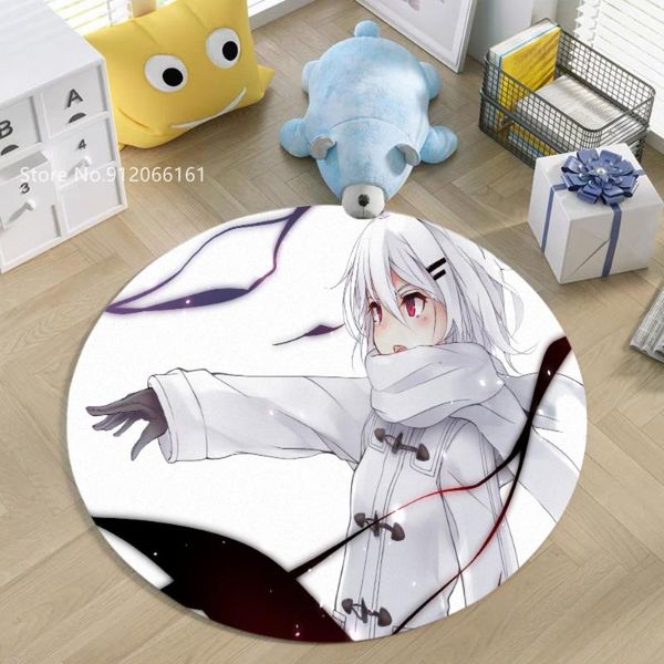 

carpets cartoon anime round rug square area floor mat 3d non-slip dining room living soft bedroom carpet home decoration