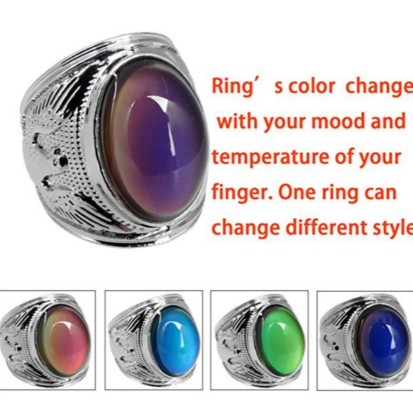 

mood ring butterfly animal sunflower cross peach heart loving rings, Silver
