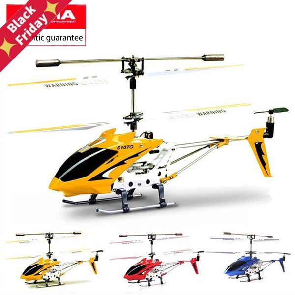 

three-channel remote control helicopter anti-collision anti-fall equipment gyro alloy aircraft drones
