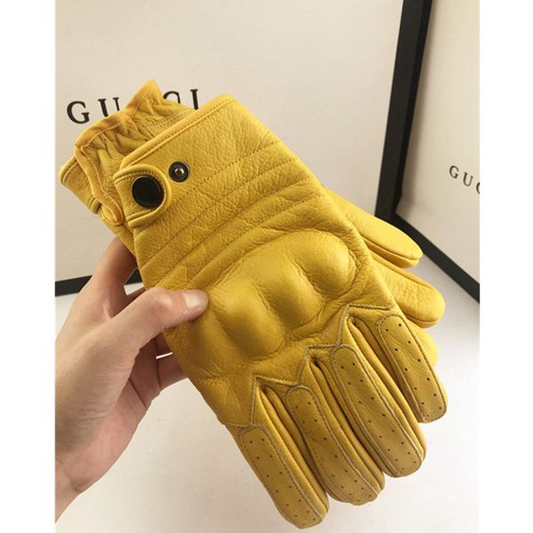 

motorcycle harley equipment fall protection men' leather gloves autumn and winter women riding touch screen, Blue;gray
