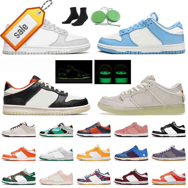 

2023 boots authentic og women mens running shoes sb low grey fog coast unc glow halloween mummy black white off undefeated skate trainers pa