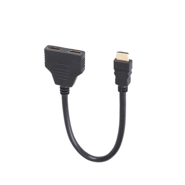 

video cables & connectors 4k 2.0 cable splitter adapter converter 1 in 2 out male to