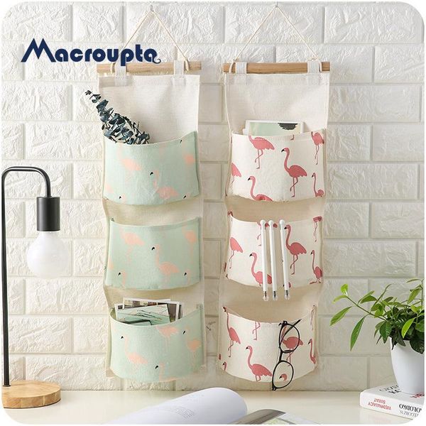 

waterproof hanging organizers wardrobe closet organizer storage bag for toy cosmetic sundries cotton line wall pouch box bags