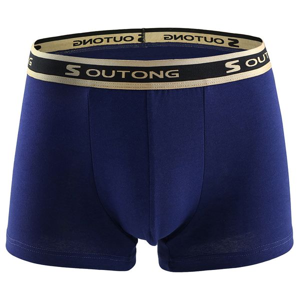 

soutong men's boxers, cotton youth shorts, medium waist boxers, Black;white