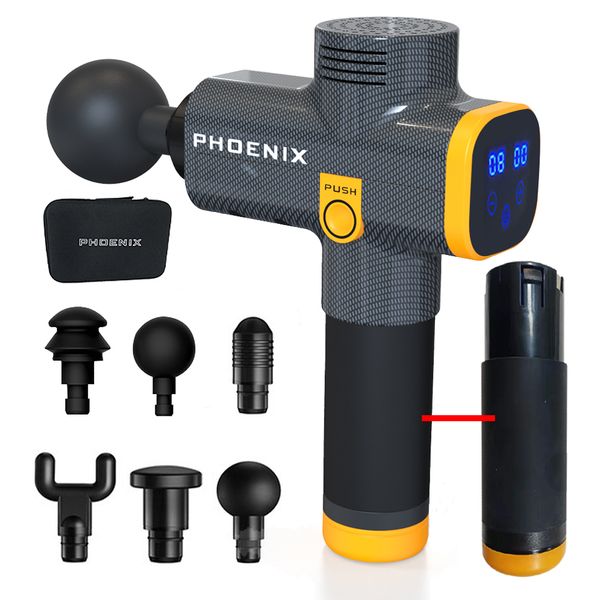 

muscle massager gun percussion massager for neck phoenix a2 back massage muscle relaxation 6 heads mg4732