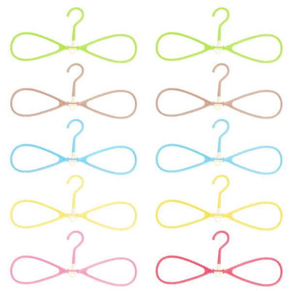 

10pcs laundry racks clothes hangers practical drying rack multifunctional pants for home closet &