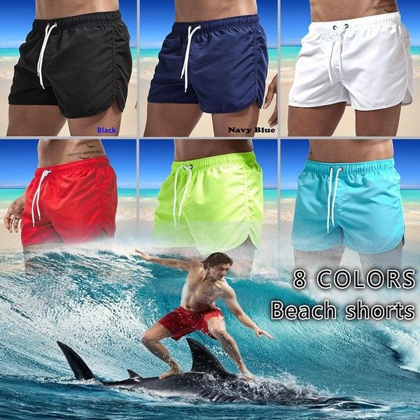 

men's shorts 2021 summer casual swimming trunks beach pants surf, White;black