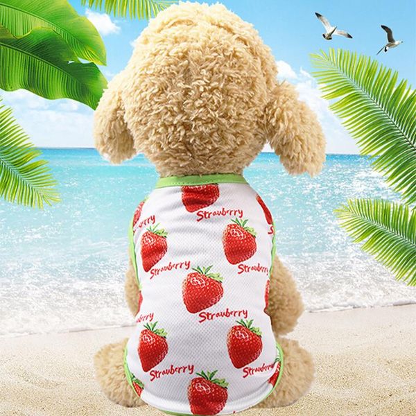 

dog apparel drop pet couples dress puppy prince lovely pineapple/strawberry vest