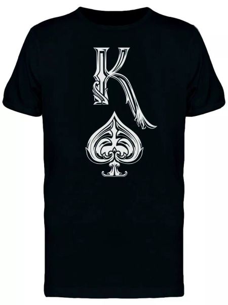 

king and queen poker men's tee -image by shutterstock, White;black