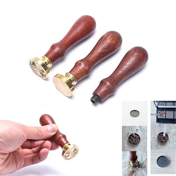 

eyelash curler 1pcs eyeshadow palette blush lipstick diy case, wood handle pattern pressed powder hammer tool pressing