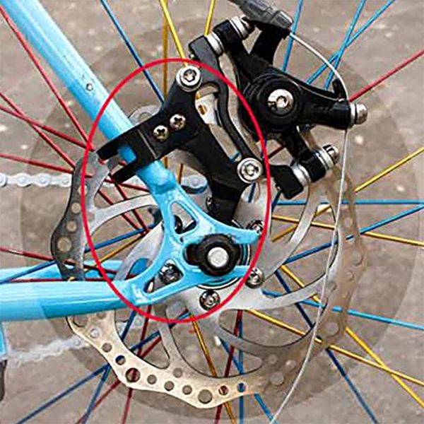 

bike brakes good 22mm / 32mm mountain disc brake converter v rack mtb bicycle holder special frame adapter im