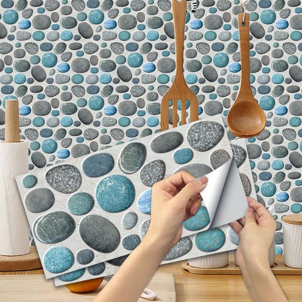 

wall stickers tile stone brick wallpaper self-adhesive peel and stick backsplash panel removable kitchen bathroom home decor