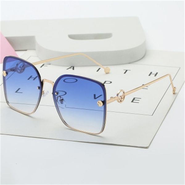 

sunglasses 2021 fashion italy brand women square mirror vintage rimless sunglasses feminine gafas oculos rectangle gradient ocean lens, White;black