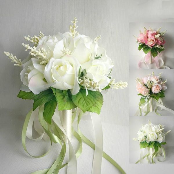 

pretty bridal hands bouquet wedding gossamer hand simulation flower ball pography studio props decorative flowers & wreaths