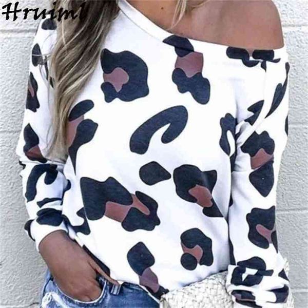 

long sleeve shirt women o-neck print fashion t shirts for loose casual homewear streetwear tshirt 210513, White