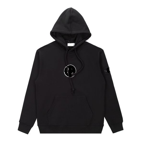 

designer men's hoodie stoney winter island sport trench coat casual printed sweatshirt sports stoney even the cap to keep warm cpstoney, Black