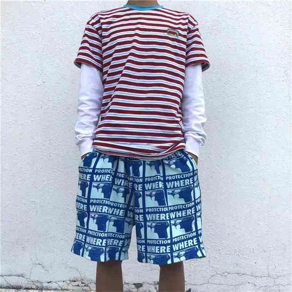 

new golf wang where protection print shorts g7se, White;black