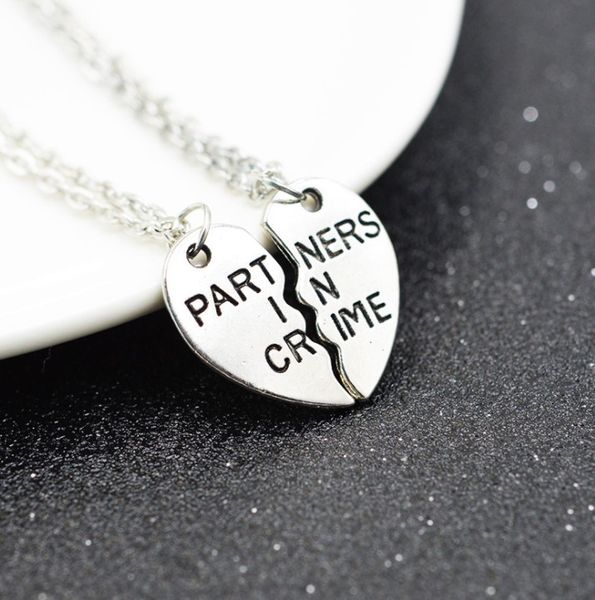 

two pieces of patchwork necklace for friend, Silver